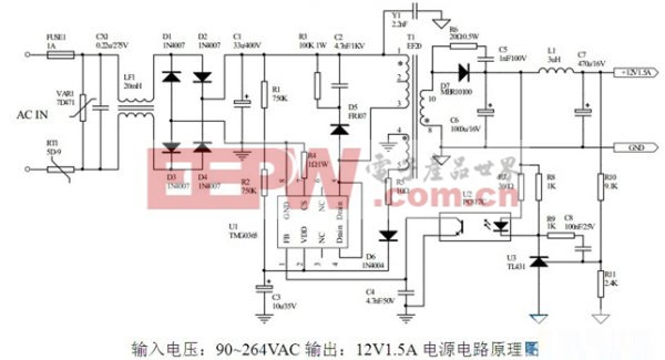 ͼĿصԴAC220VתDC12V2Aܽ