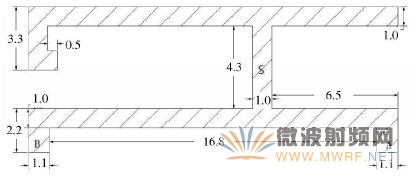 ͼ2 WLAN߾ṹߴ磨λmm