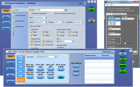 泰克为DisplayPort 1.4、Type-C和最新HBR3所有数据速率提供业内速度最快的一致性测试解决方案