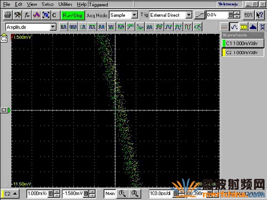 ֶУ TClk ͬ NI PXI-5421 Ⲩη 10 MHz ԵŴͼƫбԼ 20 ps