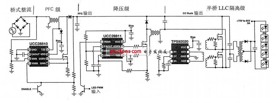 ͼ3 UCC28810240W LED·Դϵͳ