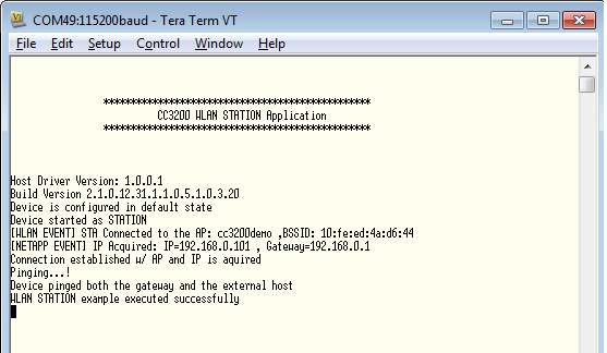 Getting Started STA Terminal